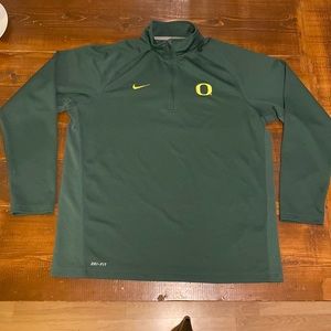 Nike dri-fit Oregon ducks 1/4 zip light jacket